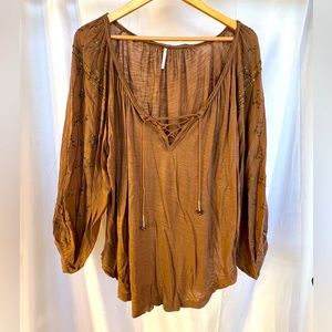 Free People Flowy Sequined Top